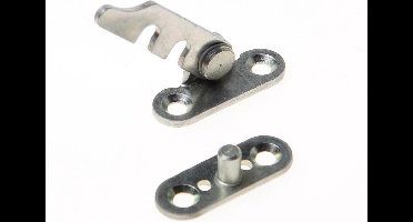 Maco kierstandhouder links (2 standen) zilver 10891