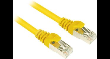 Sharkoon 4044951014750 - Netwerkkabel - RJ45 - 25 cm - Geel