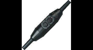 Kopp 1962.0001.5 PRCD-tussenstekker Kunststof Met PRCD-S 230 V Zwart IP55