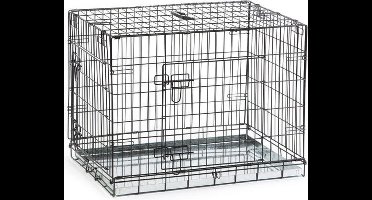 Beeztees - Hondenbench - 2 Deurs - Zwart - M - 78x55x61 cm