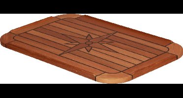 Talamex Tafelblad Soft Square teakhout  B 52 x L 75 cm