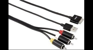 Hama 106341 Mfi Av Kabel 30Pin voor de Apple Ipad - Zwart