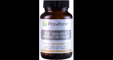Proviform B12 500mcg Combi Actief Folaat Zuigtabletten