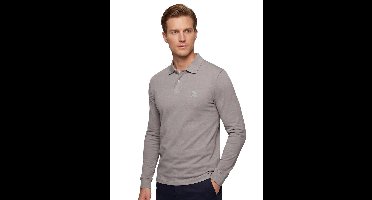 Hugo Boss polo lange mouw grijs