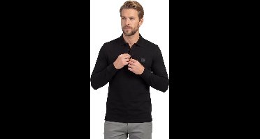 Hugo Boss polo lange mouw bruin
