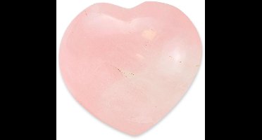 Roze kwarts hart 70-100 gram