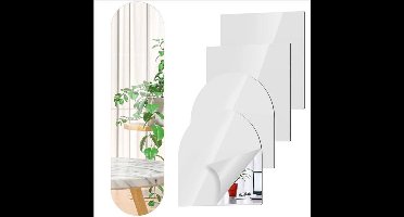 Zelfklevende acrylspiegel 30x120 cm – flexibele spiegelsticker voor kastdeur, slaapkamer, woonkamer of gang – ruimtebesparend & wanddecoratie