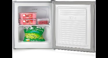 PRIMO PR147DV Mini Vriezer - Diepvries Klein - Vrijstaand - 33L - D - Zilver