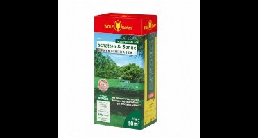 WOLF-Garten Premium Graszaad Schaduw & Zon SP 50 - 1 kg - Voor 50 m² - Extreme Dichtheid - Snelkiemend - Zelfherstellend - 4008423918113