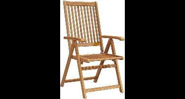 Tuinstoelen – Tuinstoel – Tuinstoel – Buitenstoel – Klapstoel – Acaciahout – 5 Verstelbare Standen – Inklapbaar Design