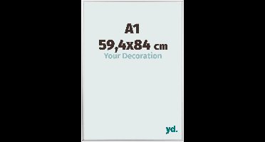 Your Decoration - Puzzellijst 59,4x84 cm - Zilver Mat - Puzzellijst 1500-2000 stukjes - Aluminium Fotolijst - Kent