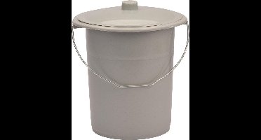 Toiletemmer Draagbaar met Deksel - 12,5L - H 30cm - Ø 24cm