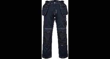 Portwest PW3 Werkbroek met holsterzakken T602 - Marine/zwart Kort - 28