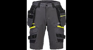 Portwest DX4 afneembare korte broek met holsterzakken DX444 - Mol grijs - 33