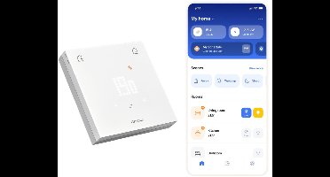 Netatmo Slimme Thermostaat ORIGINAL – Draadloze Smart Thermostaat – App Bediening, Energiebesparing & Verbruiksinzicht – Matter Compatibel – Werkt met Apple Home, Google Home, Alexa & SmartThings – Wit