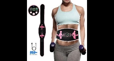 EMS Spiertoner Spierstimulator Buikspierband USB Oplaadbare Taillemassager Lichaams- en Buikmassage Fitnessapparatuur - Intelligente Massageband - Draagbare Buikspiertrainingsband