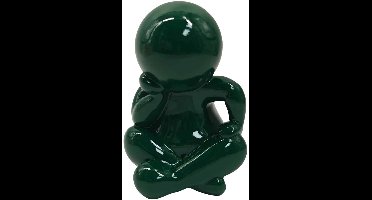 Present Time Ornament Amigo Sitting Large - Groen - 24x21x34.8cm - Modern - Kunststof - Moederdag - Moederdag cadeautje - Moederdag cadeau voor mama