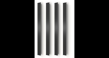 Calex Montevia Villa Wandlamp - Buitenverlichting - Warm Wit Indirect licht - LED - Waterdicht - 100 cm - Zwart - 4-Pack