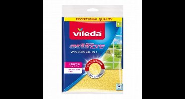 Doek Vileda Actifibre 168890 Kristallen Geel Microvezel