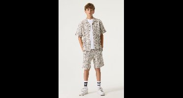 GARCIA Jongens Print Shorts Wit