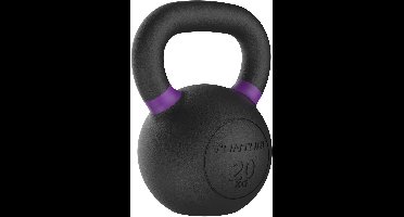 Tunturi Platinum Cast Iron Kettlebell - 20kg - Incl. gratis fitness app