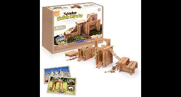 Guidecraft bouwblokken speelgoed - Tabletop Notch Blocks Western 129-delig.