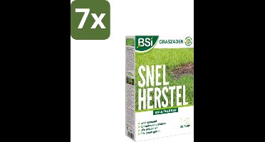 BSI – Graszaad – Snel Herstel – Dicht & Sterk Gazon – 1 kg - Bulkverpakking - 7 stuks