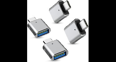USB C naar USB Adapter Set van 4 - Snelle Gegevensoverdracht, Compatibel met Smartphones en Laptops