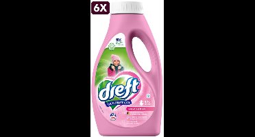 6 x Dreft Vloeibaar Wasmiddel Delicate & Wool 21 Wasbeurten - 945 ml