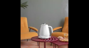 Waterkoker De'Longhi Eclettica Whimsical White KBY2001.W, 1.7 l