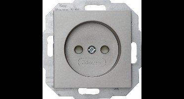 Kopp HK07 wandcontactdoos ongeaard met kinderbeveiliging - per 10 stuks - staal (948647006) - wandcontactdoos
