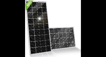 Zonnepaneel - Zonnepaneelset - Draagbaar - Opvouwbare - Flexibele - Waterdict - Outdoor Emergency Backup - met Bifaciaal Ontwerp - voor Thuis - Tenten - Buiten - Kamperen - Waterdicte - 100W - 100 x 53 x 30 cm - Zwart & Zilver