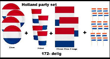 Holland Party Set 172-delig - Diner thema feest Nederland WK food party