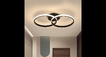 LinkLinkforu - LED-plafondlamp – Dubbele Ring - Lamp – Zacht Licht – Energiebesparend - 220 Volt – Kleurtemp. 4500K – 42W - 4000LM