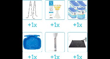 Zwembad Accessoirepakket voor Intex Prism Frame Zwembad - 305x76 cm - Rond - Met filterpomp - Intex - 26702GN - 6-delig