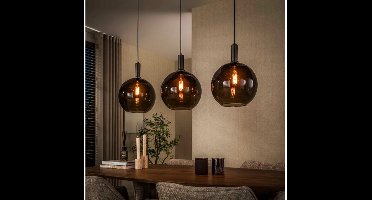 Hanglamp Sfera Tricolore 3L - Sienna bruin - 115x30x150 cm