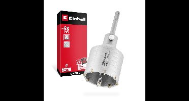 Einhell HM kernboor met SDS-schacht 82 mm (spanenafvoer, centreerboor, M22 schroefdraadaansluiting, hardmetalen tanden, SDS-Plus schacht)