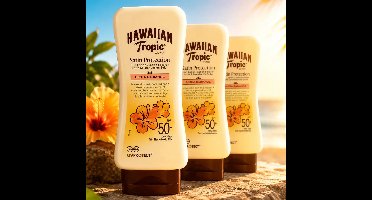 Hawaiian Tropic Glowing Protection Lotion SPF 50 - 3 x 170 ml - Voordeelverpakking