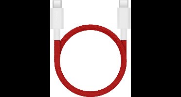 OnePlus SUPERVOOC USB-C naar USB-C Kabel Magnetic - 10A, PD 100W Max - 120cm - Rood