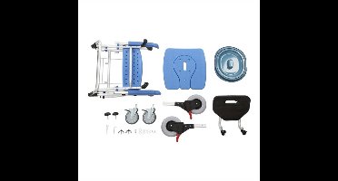 Badkamerstoel – Douchestoel – Toiletstoel – Ziekenhuisstoel – Verzorgingsstoel – Opvouwbaar Aluminium Frame – Comfortabele Zitting met Toiletopening