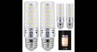 LED Maislamp E27 - Set van 4 - 16W - 3000K Warm Wit - Sfeervolle Verlichting - 1600 Lumen - Vervanging voor 100W Gloeilamp - 360° Lichtbundel