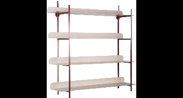 Present Time Wanddecoratie Reina Cuatro - Bordeaux - 60x16x60cm - Modern