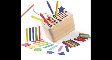 Montessori Kleursorteerdoos — Houten Sorteerdoos, Vormenspel, Sensorisch Speelgoed voor Fijne Motoriek en Kleuteronderwijs
