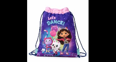 Gabby’s Poppehuis - Gymtas – Let’s Dance – 43 x 34 cm – Meisjes Zwemtas / Sporttas - Gabby’s Dollhouse Gymtas