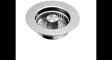 RVS Keukensifon Filter 304 Met Koperen Dop En Stang, Afvalbak Voor Gootsteen, Badkuip En Wasbak