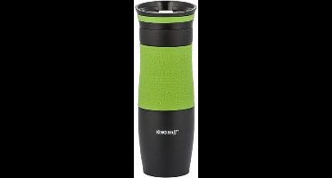 Thermosfles met dubbele RVS wand - Groen - 500ml - Shockproof - Rubberen Greep