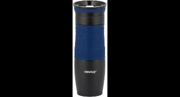 Thermosfles met dubbele RVS wand - Blauw - 500ml - Shockproof - Rubberen Greep