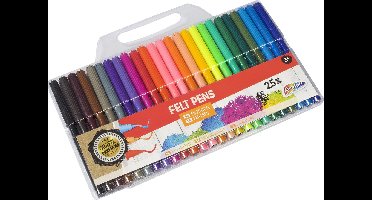 Viltstiften in Etui, 25st