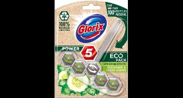 Glorix - Toiletblok - Cucumber & Fresh Leaves - Power 5 - Eco Pack - 55g