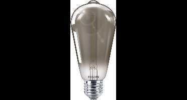Philips LED Edison Zwart - 15 W - E27 - warmwit licht
